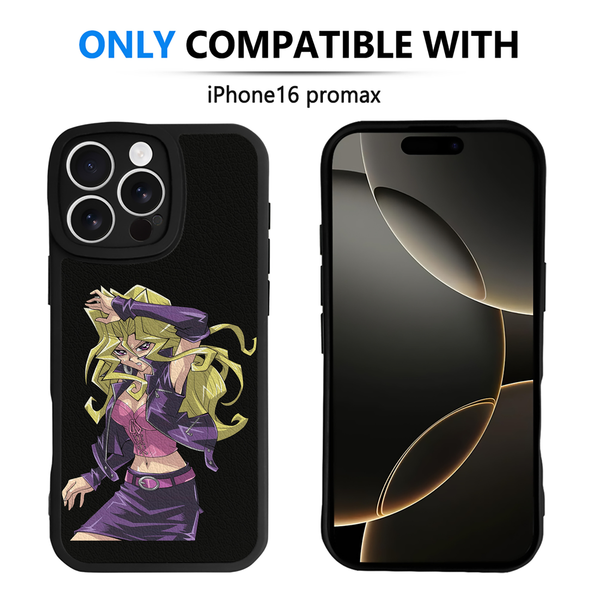 （画像用） 遊☆戯☆王 Yu-Gi-Oh! 【iPhone 16シリーズ対応】シリコンスマホケース（レザー調） 材質：シリコン